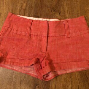 The Buckle Daytrip Burnt Coral Summer Short Shorts w/ Cute Button Detail